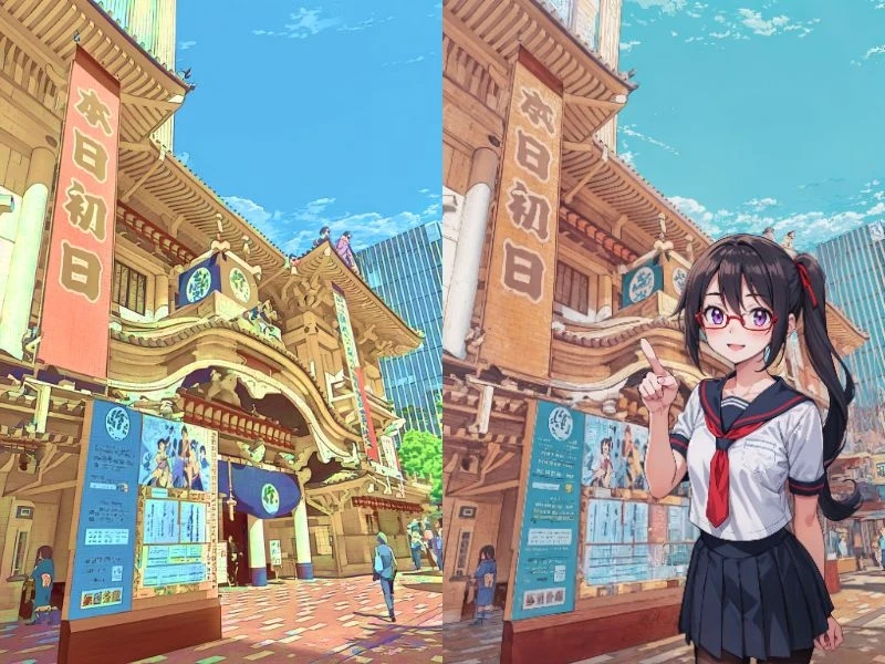 「キャラを好きな場所に呼び出す魔法」V3インペイント活用検証:図版1