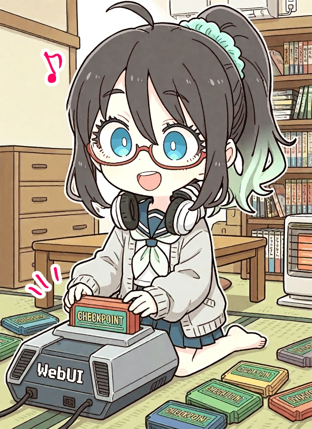 webUI（ゲーム機）がないとcheckpoint（ソフト）は動かない