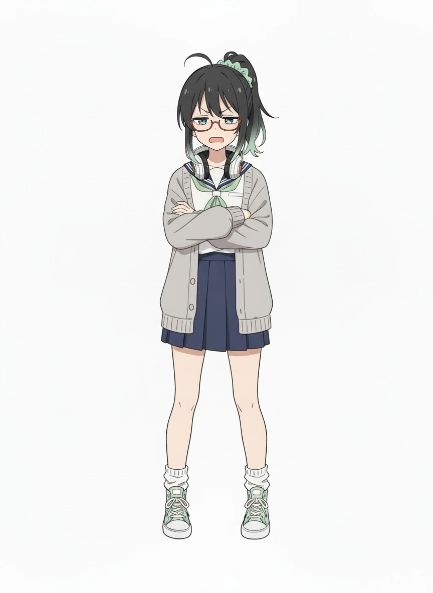 検証1.ポーズ・表情・服装・背景を変更:図版6