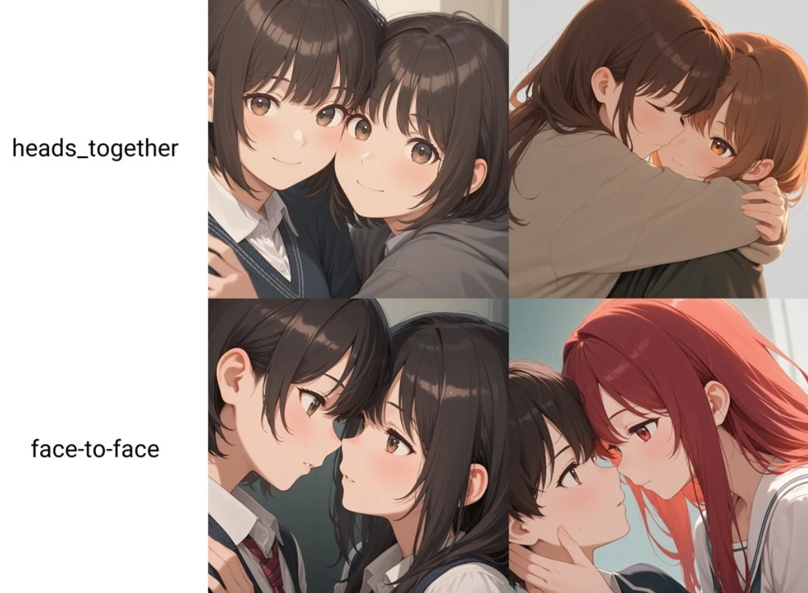 頭関連のポーズ：図版2