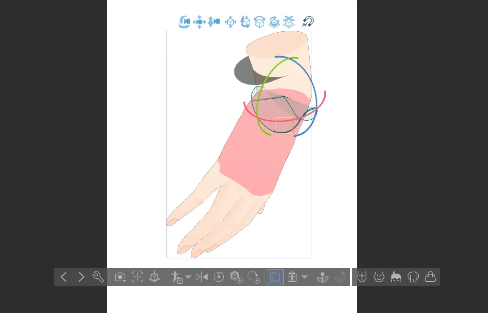 【２】手の3Dモデルを使う：図版5