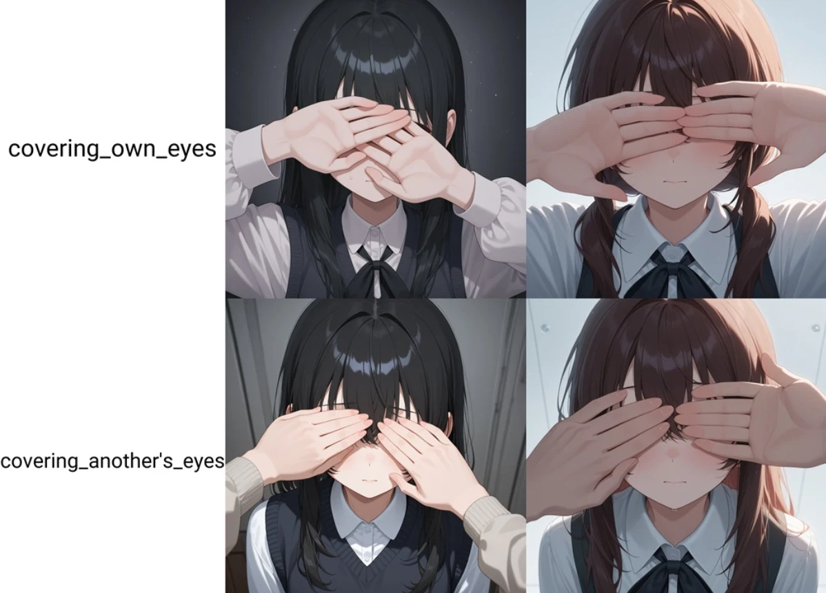 手で隠す：図版1