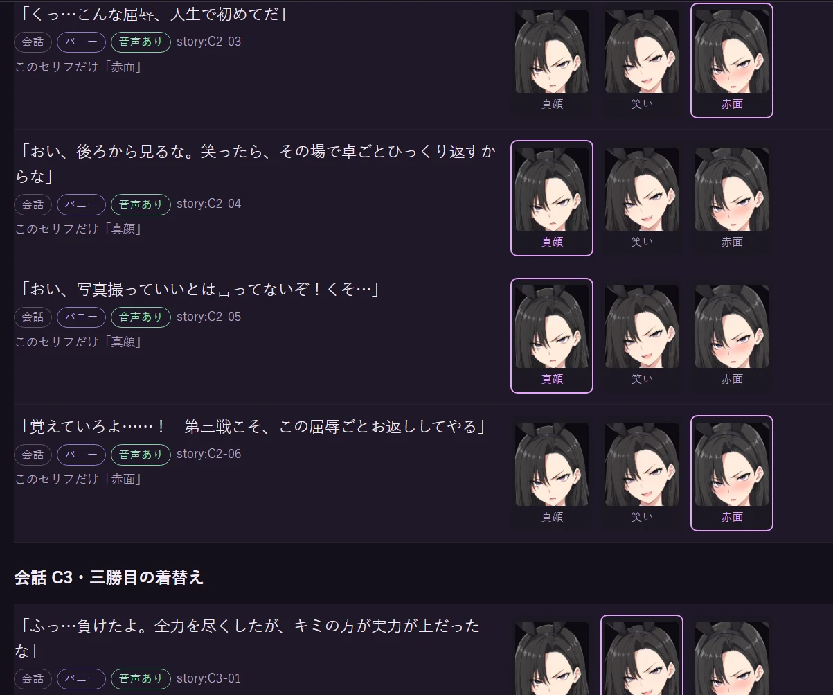 台詞と表情を合わせる:図版1