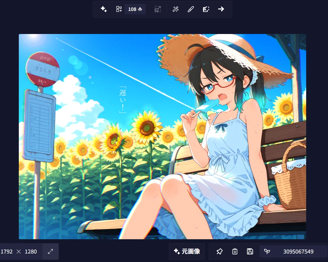 ・NovelAI4.5インペイントの使い方:図版5