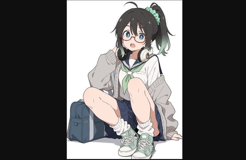 「ムキムキミナちゃん」漫画で参照させたキャラデザ画像