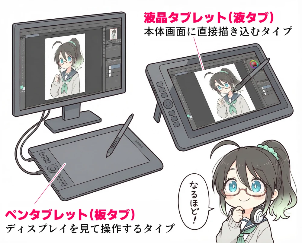 AIイラストに適したペンタブは？：図版1