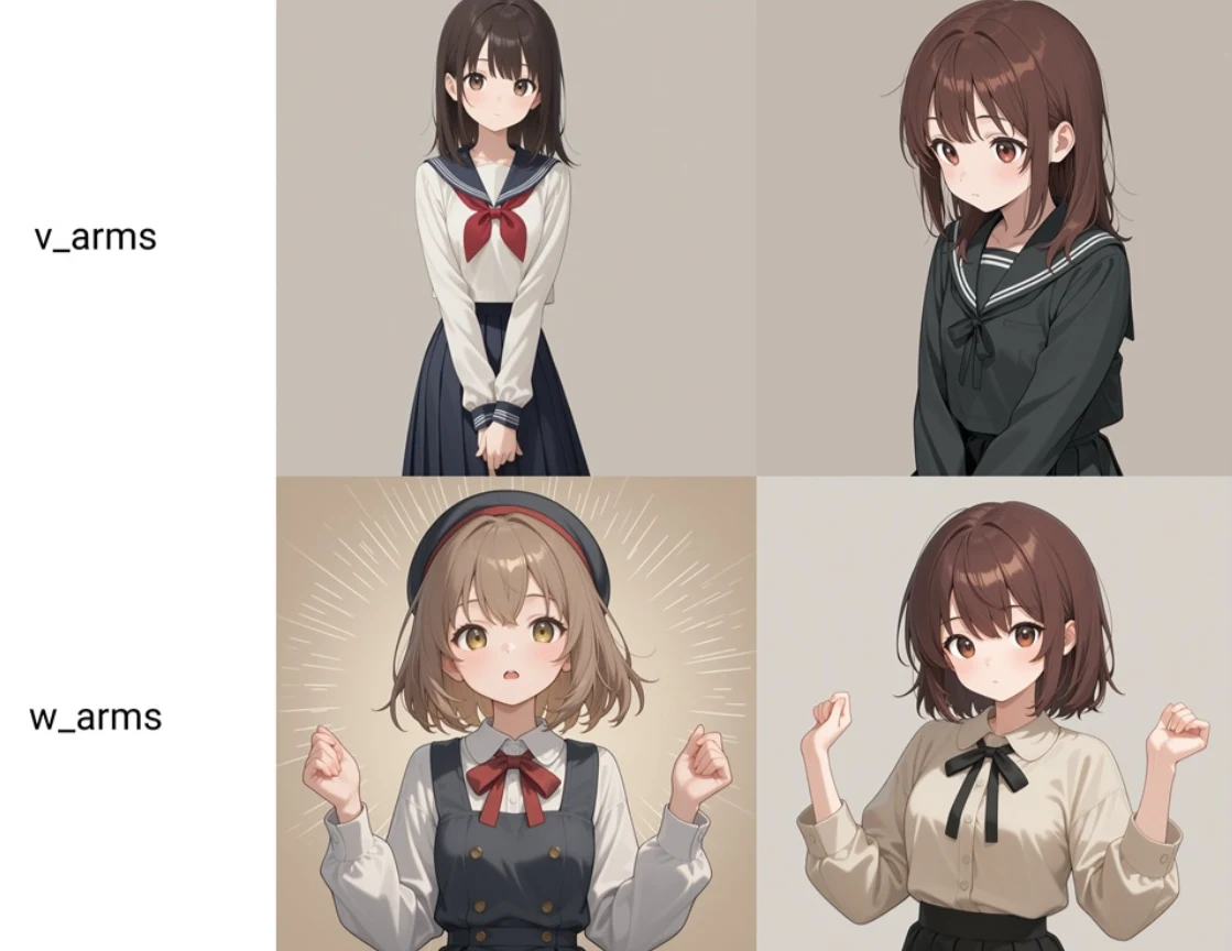 手関連のポーズ（その他）：図版6