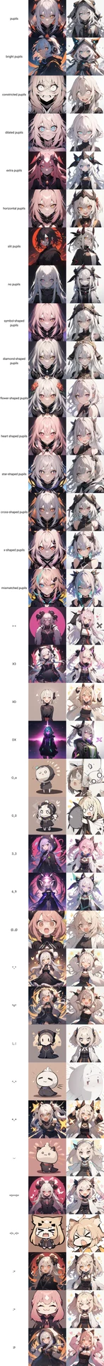 瞳孔（pupils） / 目の表情：図版1