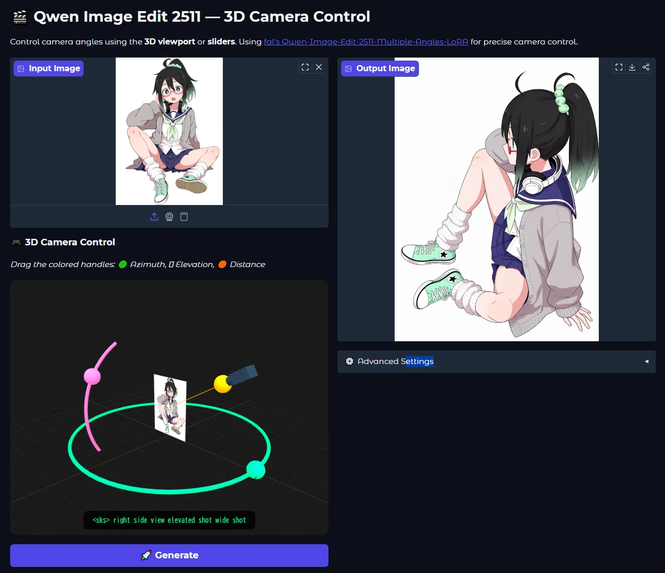 3D Camera Controlデモ:図版1