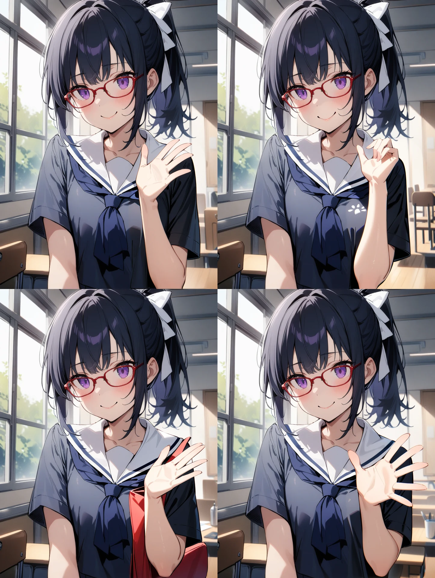 ②ポーズ変更+表情変更:図版4