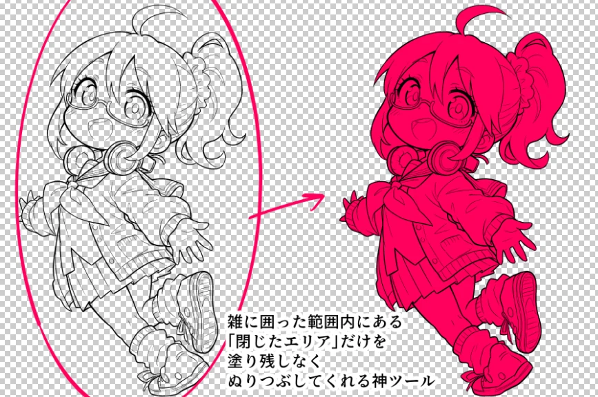 4.囲い塗り・囲い消しツール:図版1