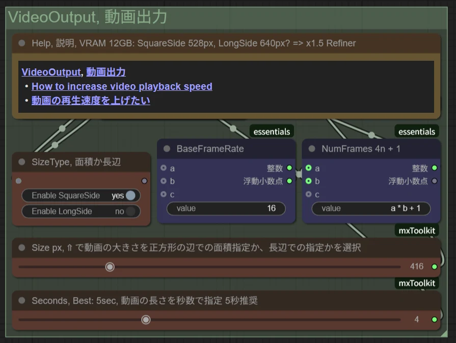 ③VideoOutputノード群：図版1