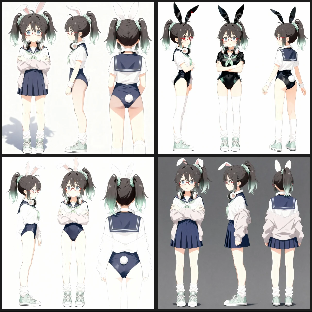 検証１．ポーズ・表情・服装・背景を変更：図版11