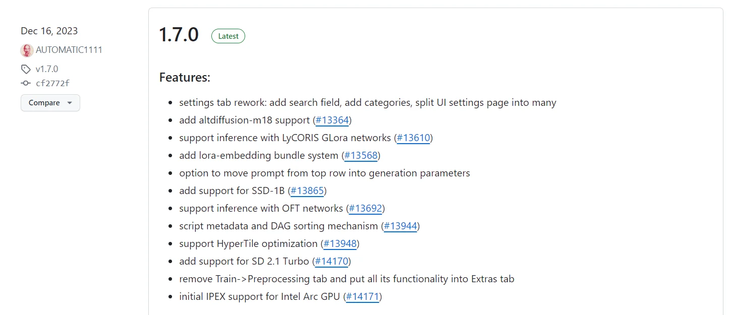 1.Stable Diffusion web UI本体を入手する:図版1