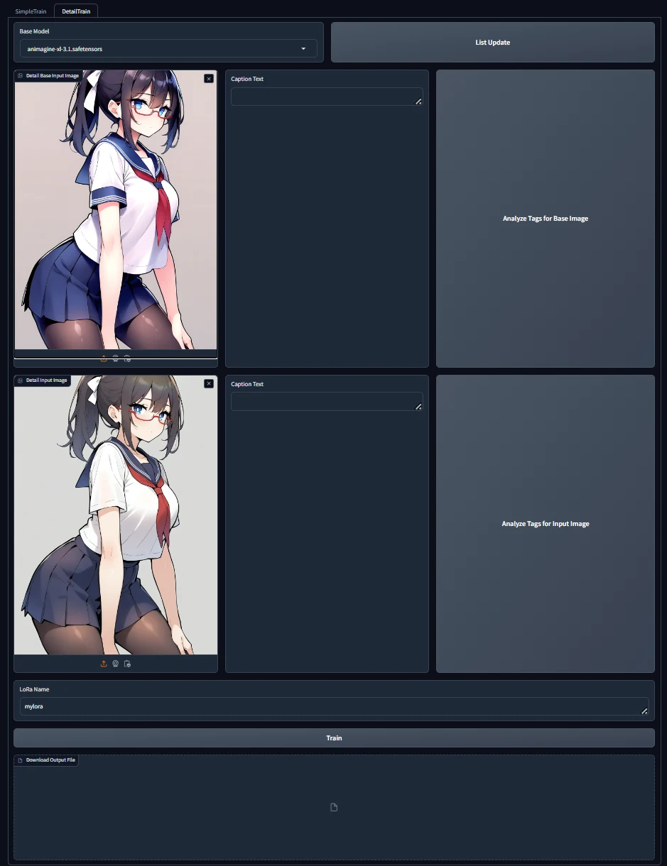 ②DetailTrain（詳細学習）モード：図版1