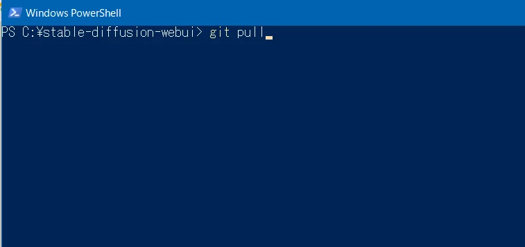 まずはSD WebUIをアップデートしよう：図版3
