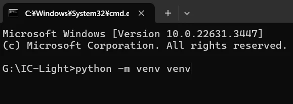 venv環境でのインストール方法:図版1