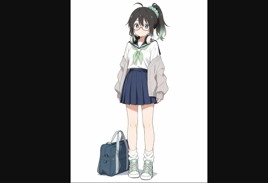 検証１．ポーズ・表情・服装・背景を変更：図版6