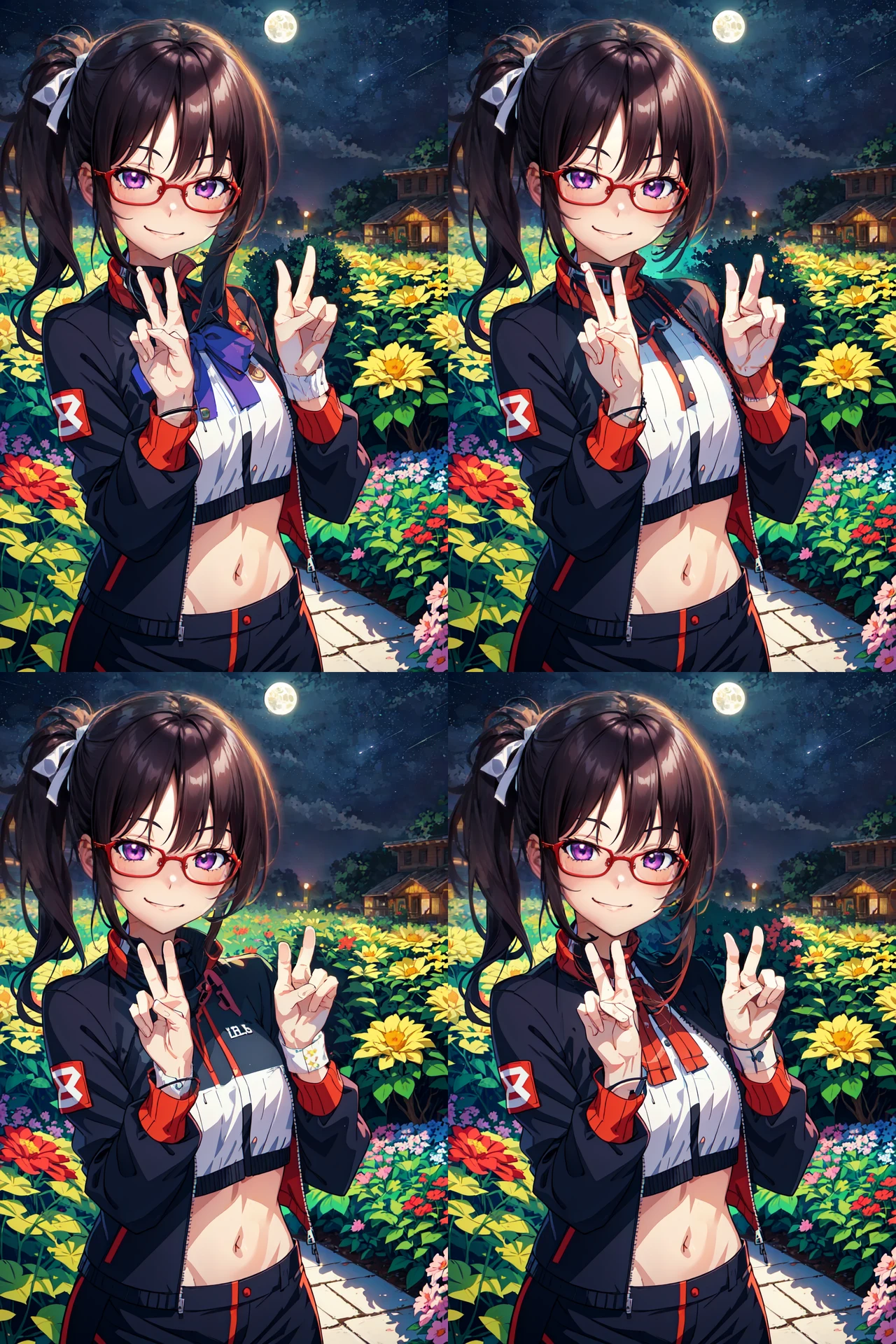実験5:「InpaintOnly+Depth Map Library(lineart✕2)+手修正LoCon」:図版1