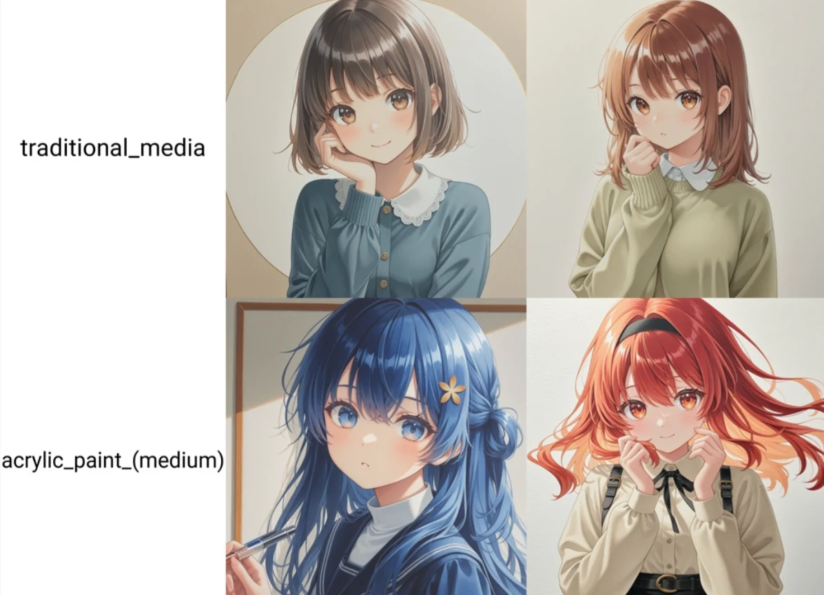 アナログ画材：図版1