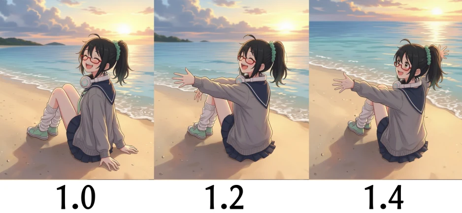 2.アングル変更+ポーズ変更実験:図版11