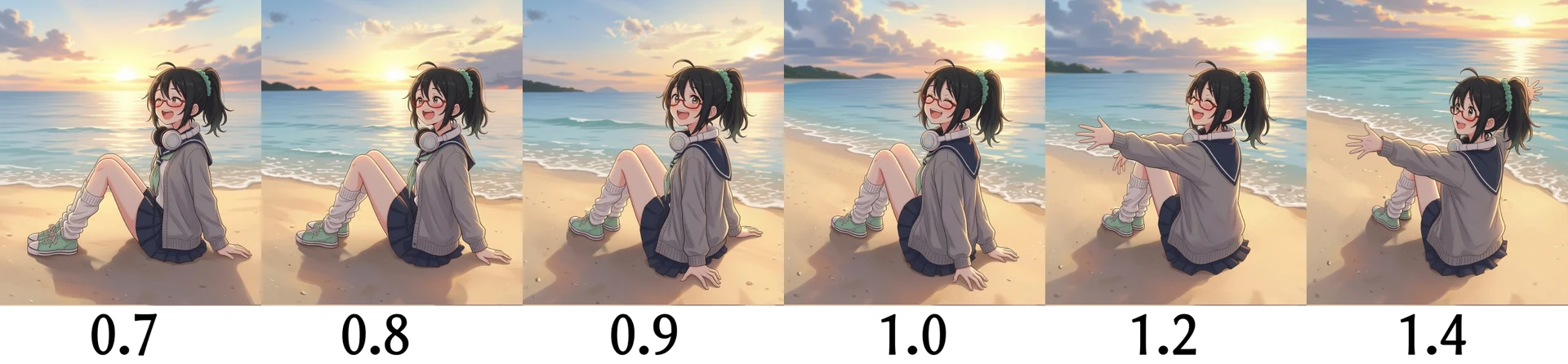 2.アングル変更+ポーズ変更実験:図版10