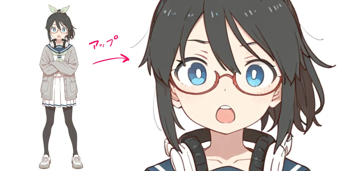 ・フォーカスインペイントで「疑似ADetailer」?:図版1