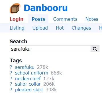 ◆プロンプトが分からないときは -danbooruタグ検索-：図版1