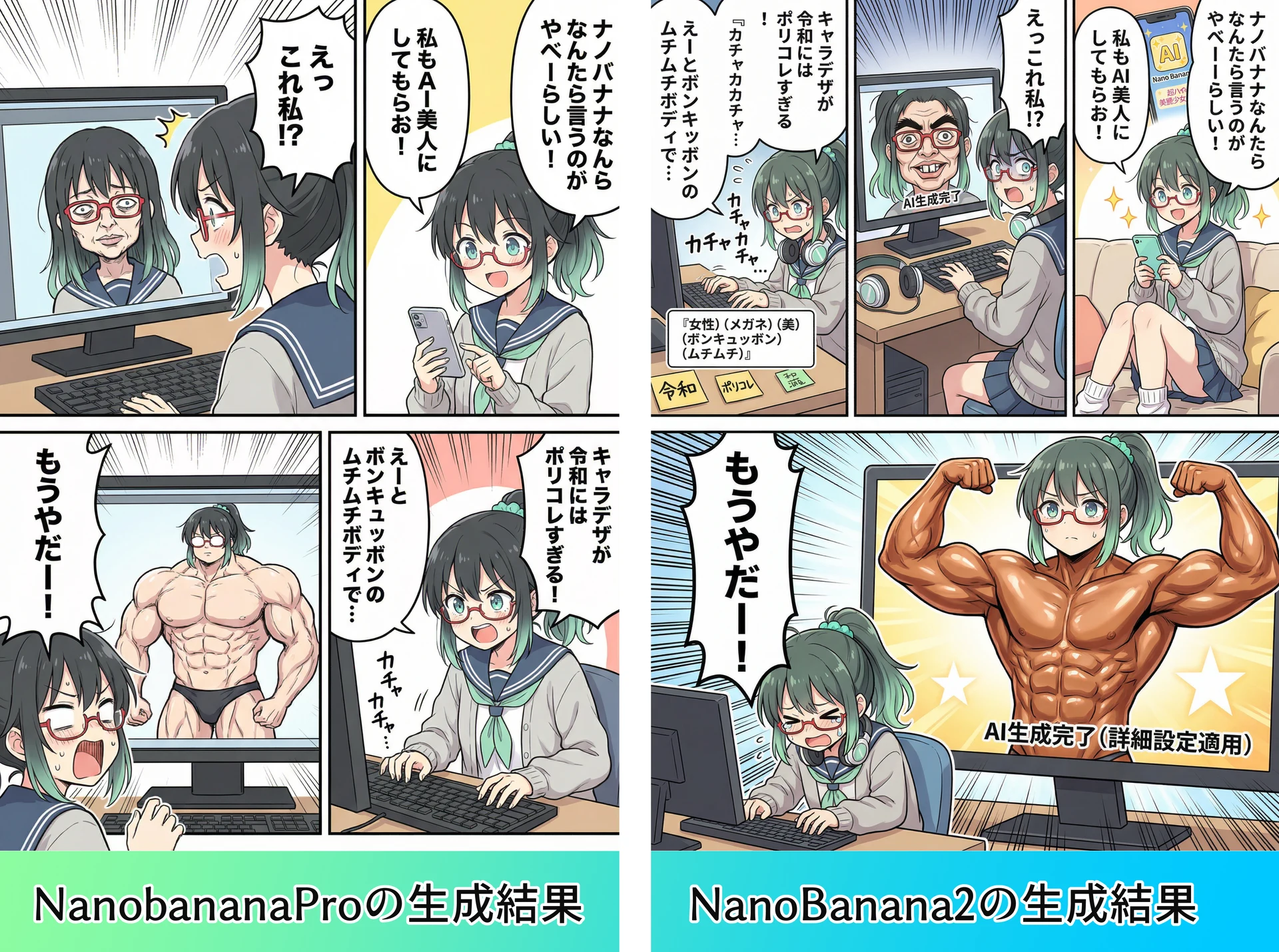 「NanoBanana2」が理解る！「Pro」との違いを徹底比較：図版1