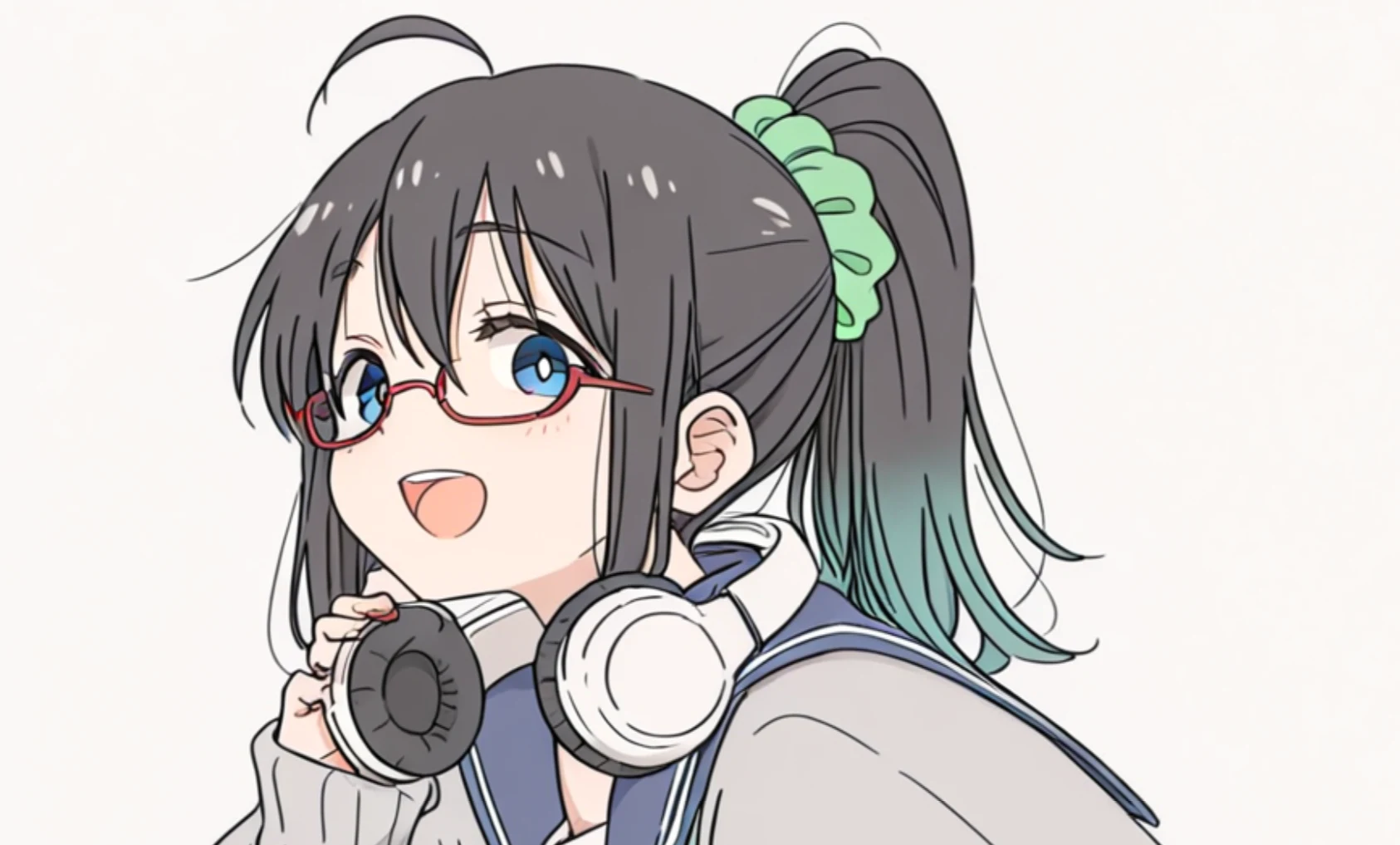 線が複雑に入り組む部分が溶けている