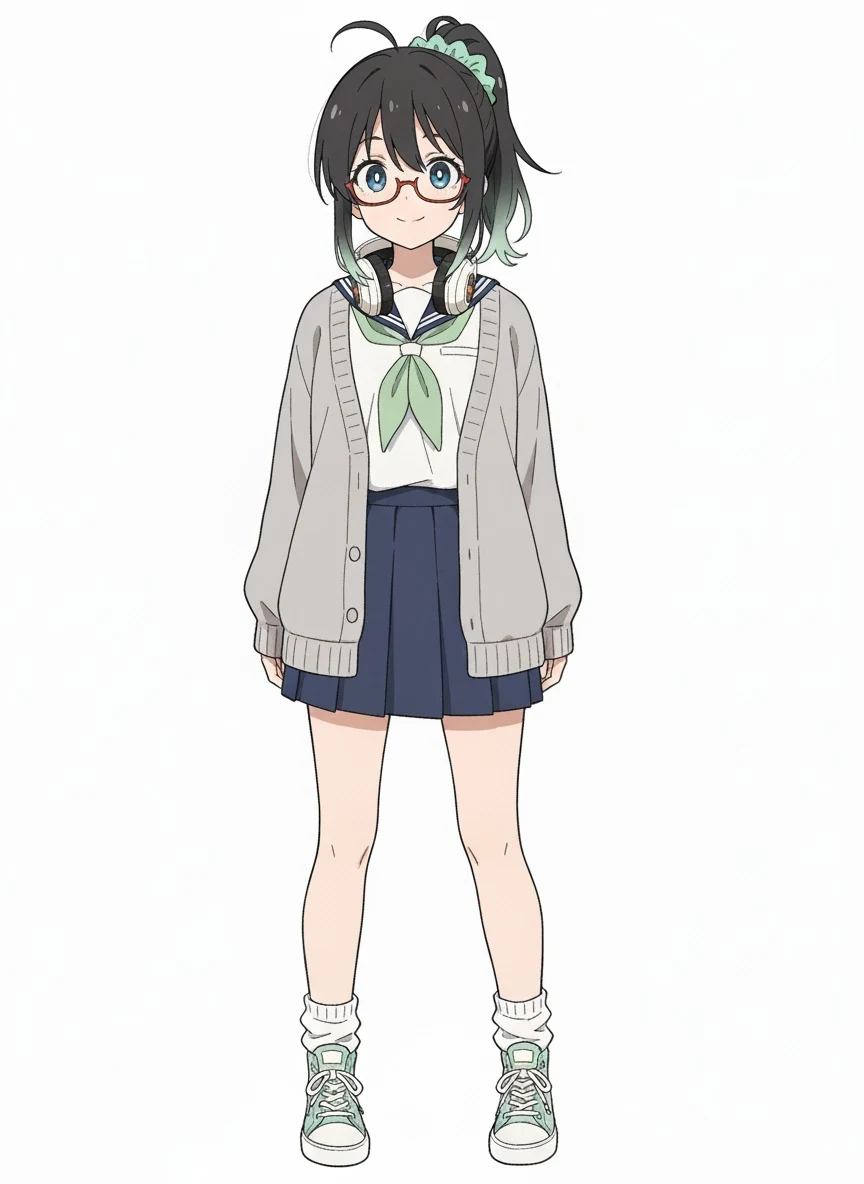 検証1.ポーズ・表情・服装・背景を変更:図版4