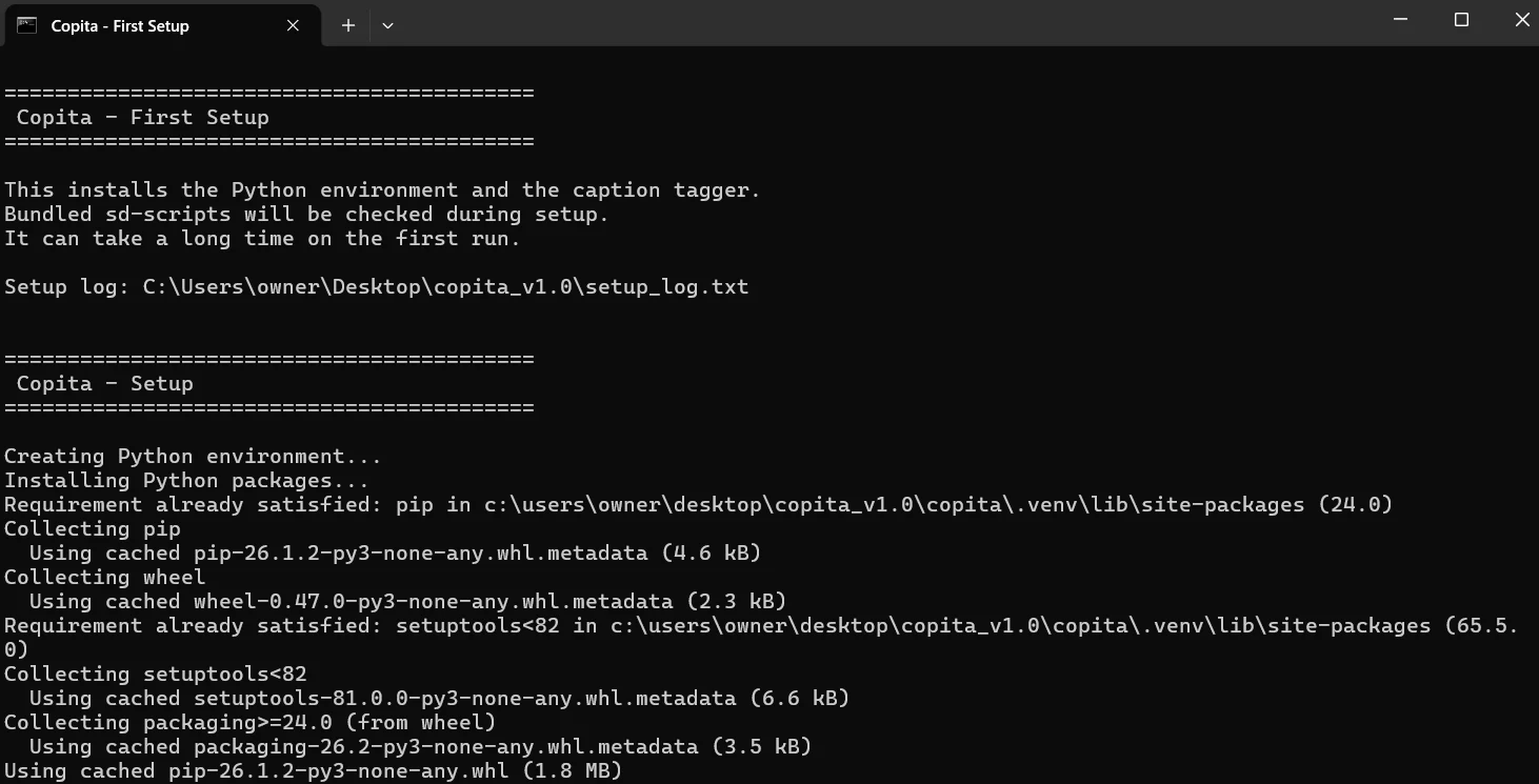 ②setup_first_time.batを実行：図版2