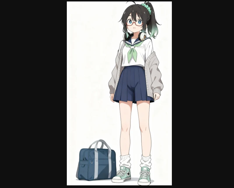 検証１．ポーズ・表情・服装・背景を変更：図版5